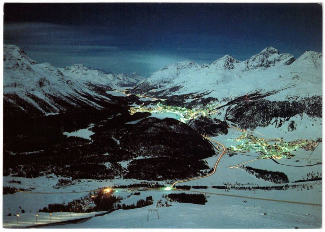 Cartoline postali: St. Moritz - Skilift Muottas Muragl – Usato da Binningen venduto da Mountainrider