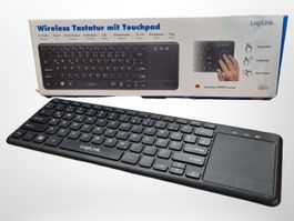 LOGILINK Tastatur Wireless mit Touchpad