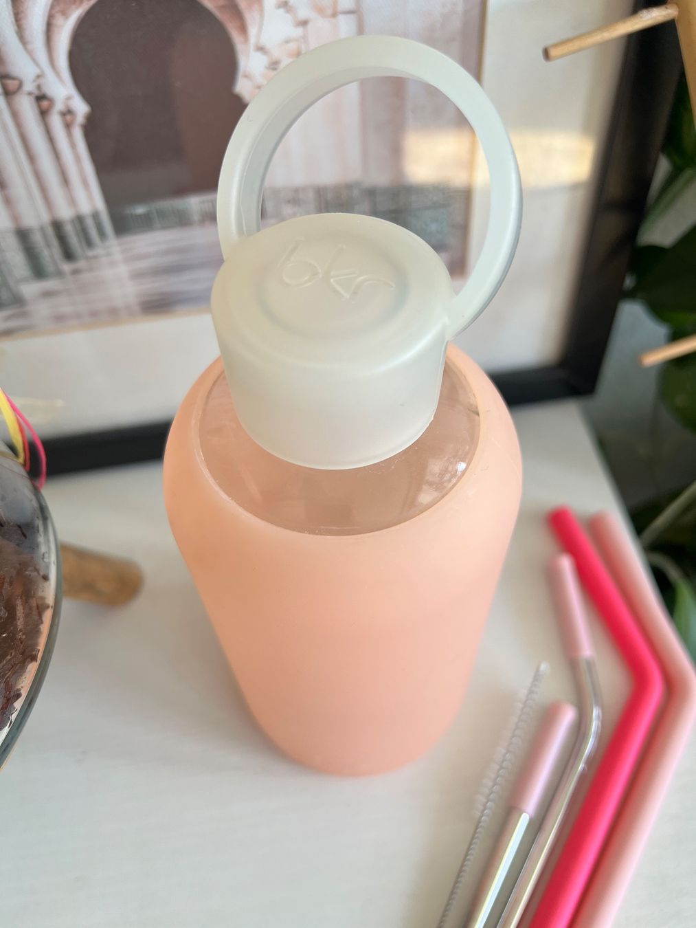 Borracce & Thermos: Bkr Flasche / Glas / rosa silikon – Usato da Effretikon venduto da YaMn 3