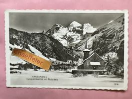 1959 Kandersteg. Katholischekirche mit Blümlisalp