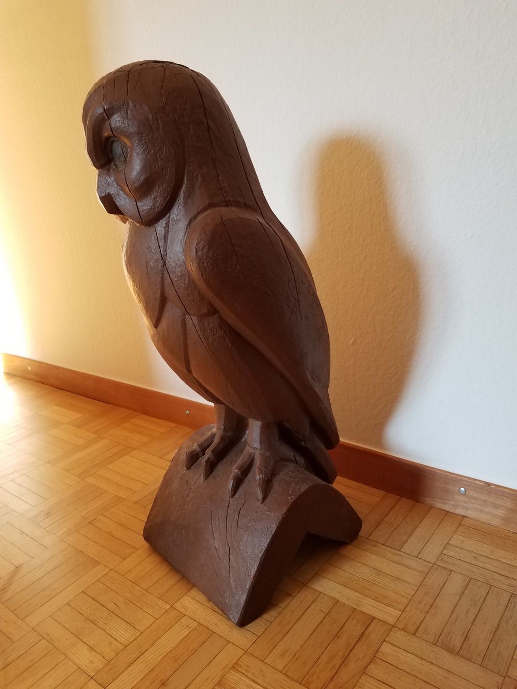 Sculture & Statue: Holz Skulptur Eule Chutz Dachfigur – Usato da Lostorf venduto da MidnightRider59 2