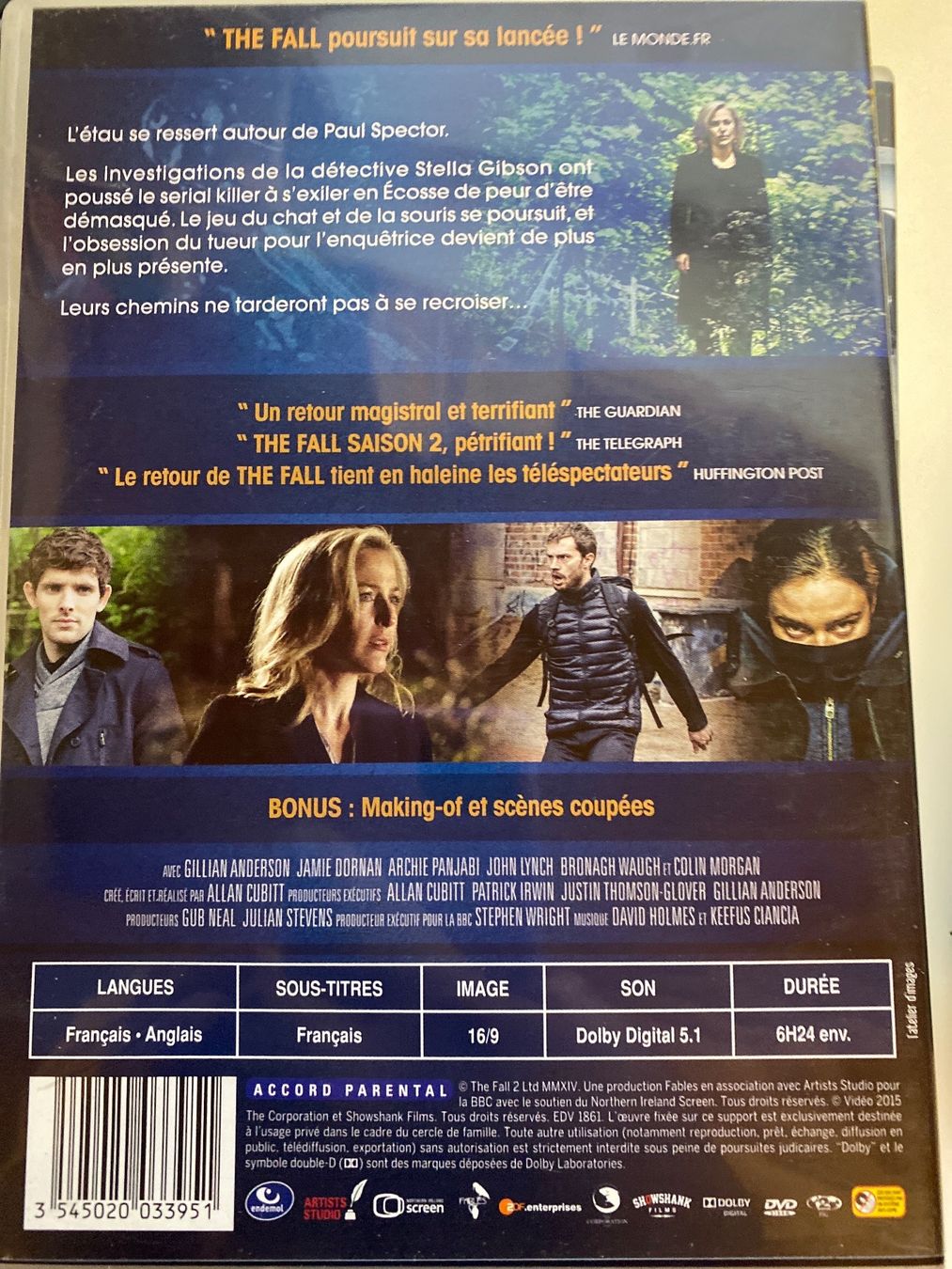 TV-Serien: THE FALL - 3 SAISONS - GILLIAN ANDERSON – Gebraucht aus Le Brassus von  4