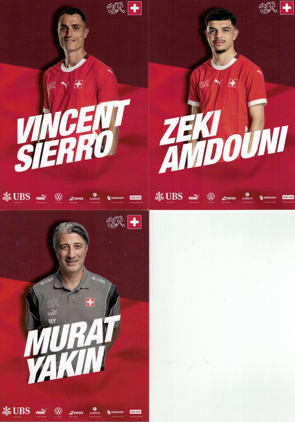 Autografi: Schweizer Nati original SFV Autogramm Sammlung Set 35 Karten – Nuovo (secondo la descrizione) da Thalwil venduto da JogaB0nito 8