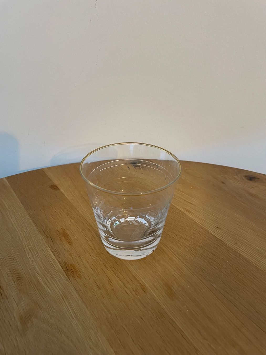 Bicchieri: Trinkglas mit Facettenschliff und Goldrand – Usato da Zürich venduto da viv_2tfj 1