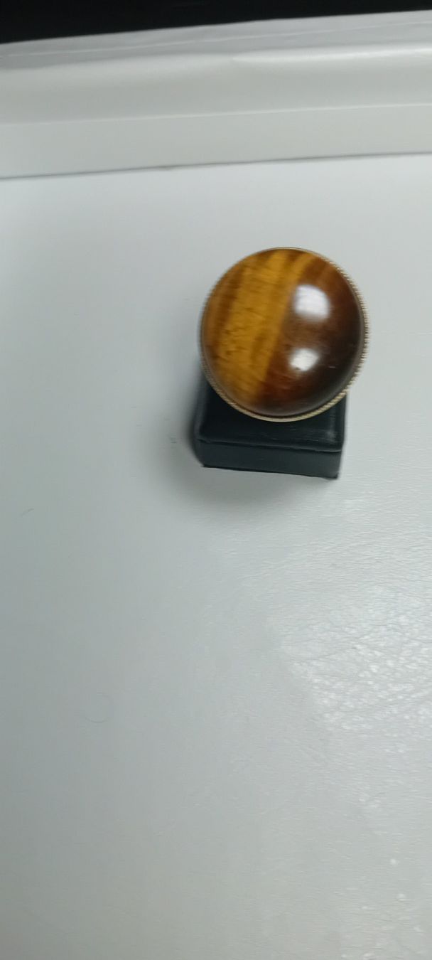Anelli: ring edelsthal mit tiegeraugen,,,glanzig – Nuovo (secondo la descrizione) da Basel venduto da bij_5hqd 2