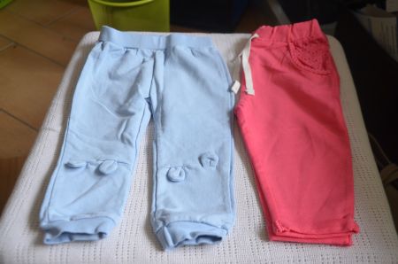 TAILLE 74-80 - 2 PAAR HOSE - ROSA SIND NEU