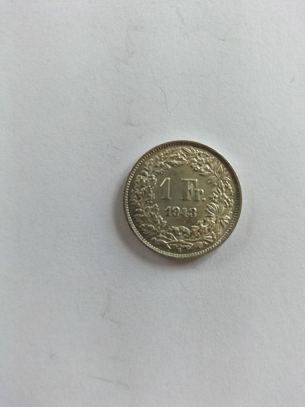 Toutes les monnaies: Pièce 1 Franc Suisse 1943 état d'usage – D'occasion à Essert FR par MyShopTech