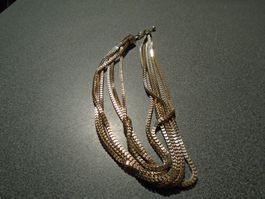 Kette goldfarbig, 6 Stränge