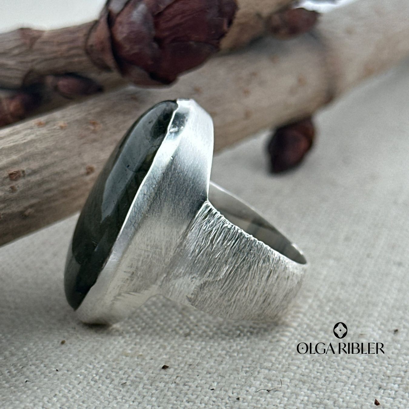 Olga Ribler Anelli: Labradorite Silberring Grösse 62 – Nuovo (secondo la descrizione) da Luzern venduto da Schmuckoutlet 4
