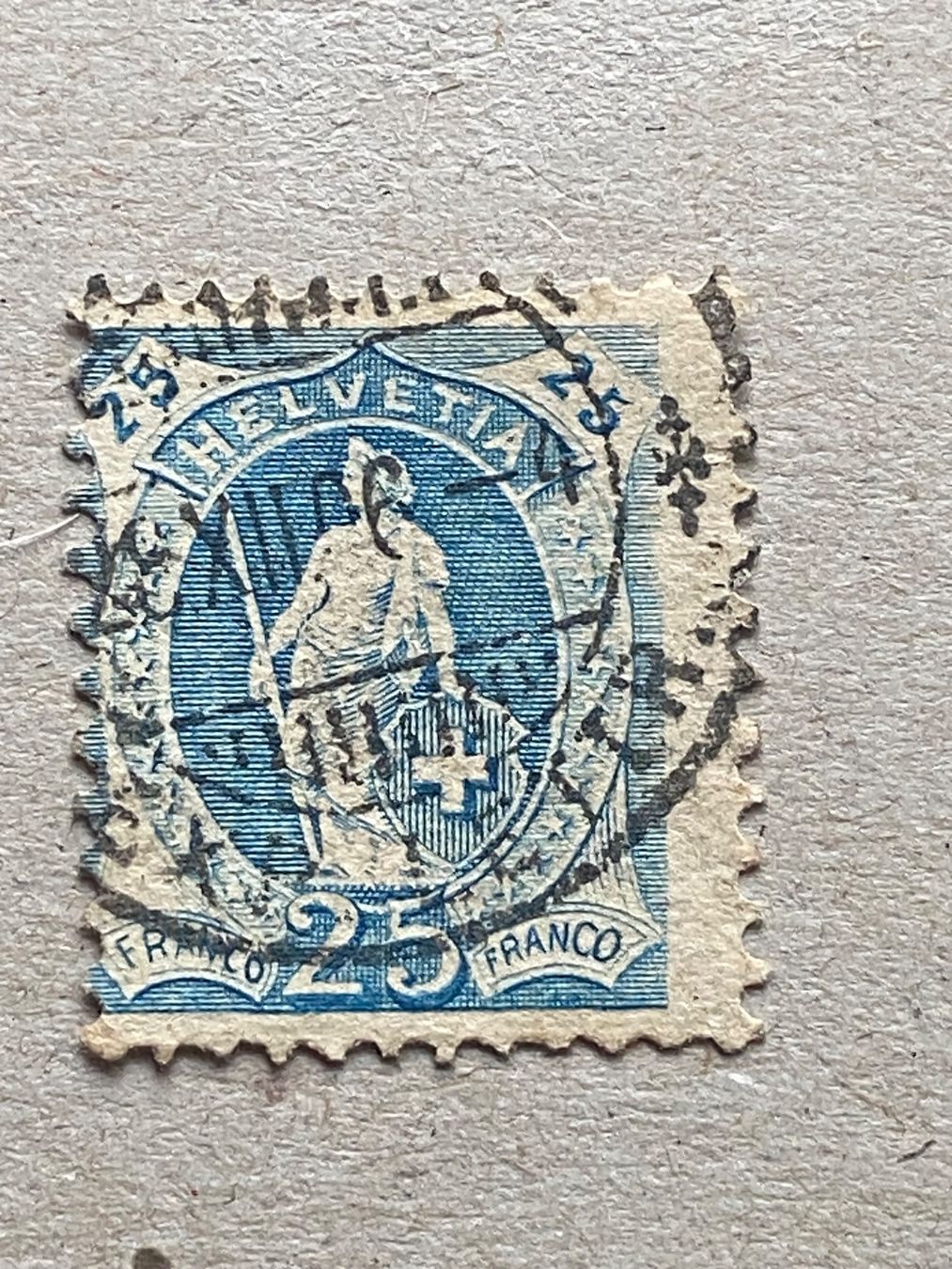 Tutti i francobolli: Stehende Helvetia, verzahnt – Usato da Aarau venduto da hilde47
