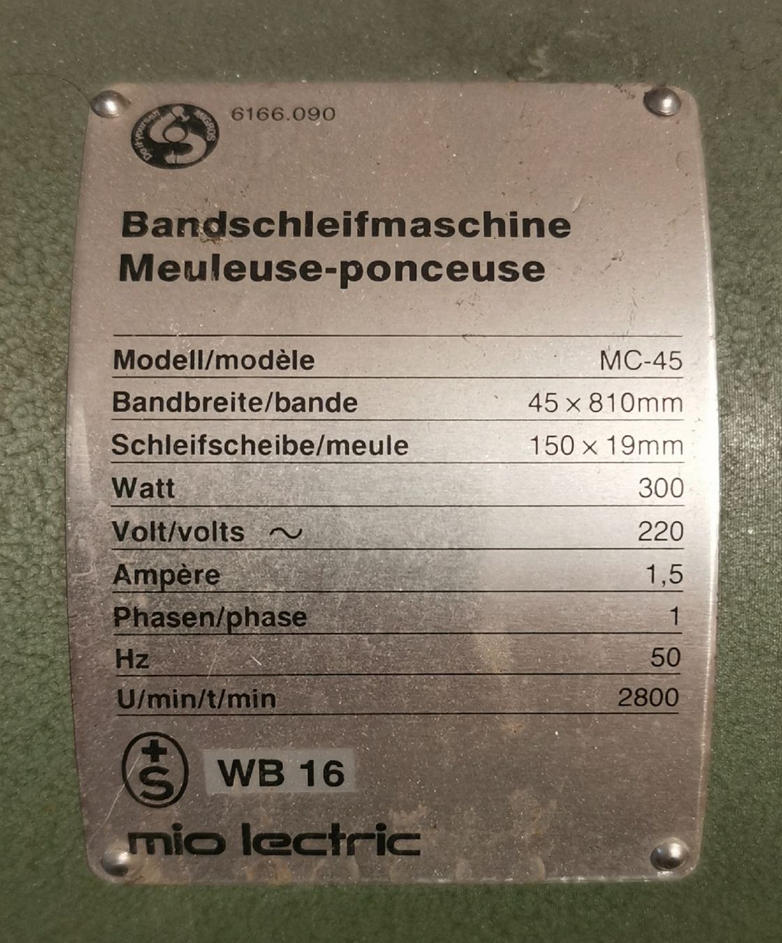 Schleifen & Polieren: Tischschleifmaschine – Gebraucht aus Basel von  1