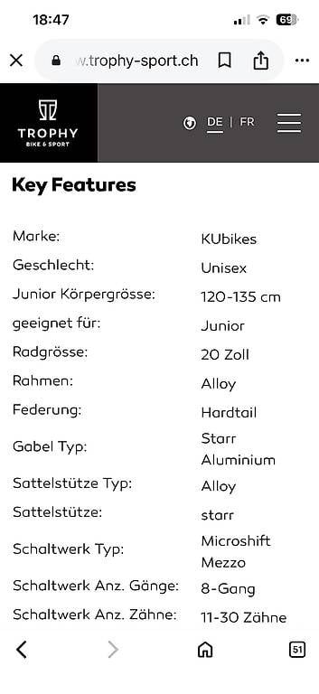 Biciclette: KU bikes Kindervelo – Usato da Lachen SZ venduto da Tarnnetz 2