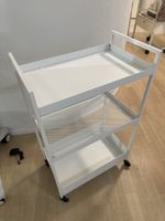 Rollwagen weiss 3 Ablagen 55cm B 34cm NEU