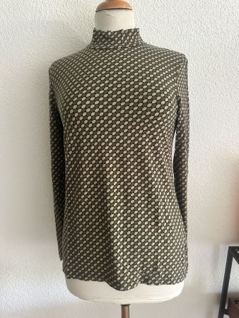 HALLHUBER Longleeve Shirt, olive gemustert, Gr. L- NEUWERTIG