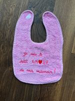 Latz / Lätzchen Lätzli für Baby in rosa, Frottée