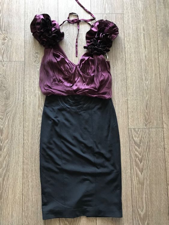 Robe De Cocktail Noire Karen Millen Taille 8 - Style Fit & Flare, Neuve Avec étiquettes