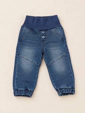 Toddler Jeans Hose blau mit elastischem Bund Grösse 74