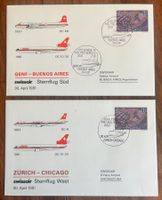 2x Swissair Sonderflugbriefe Pro Aero Buenos Aires, Chi...
