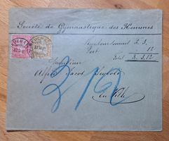 SBK 44 & 46 (Faserpapier) auf Nachnahme, Neuchâtel 30.3.1882
