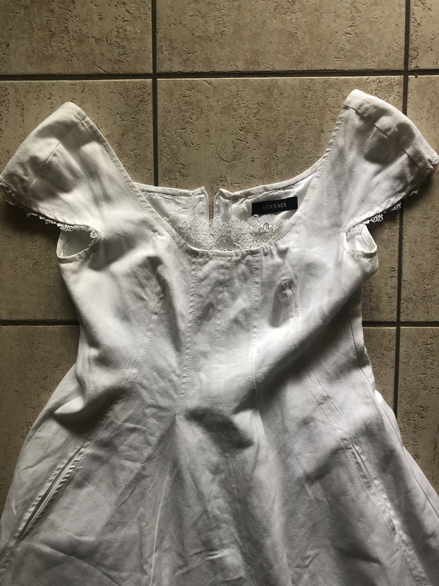 Versace Vestiti: Versace - Kleid Leinen – Nuovo (secondo la descrizione) da Chêne-Bourg venduto da sienna8245 2