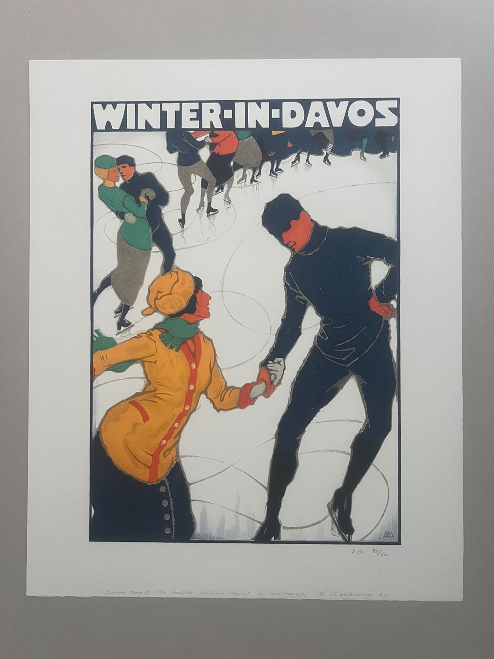 Grafiken & Lithographien: Burkhard Mangold, Handlithografie, nummeriert – Gebraucht aus Rain von Pic-Ass 1