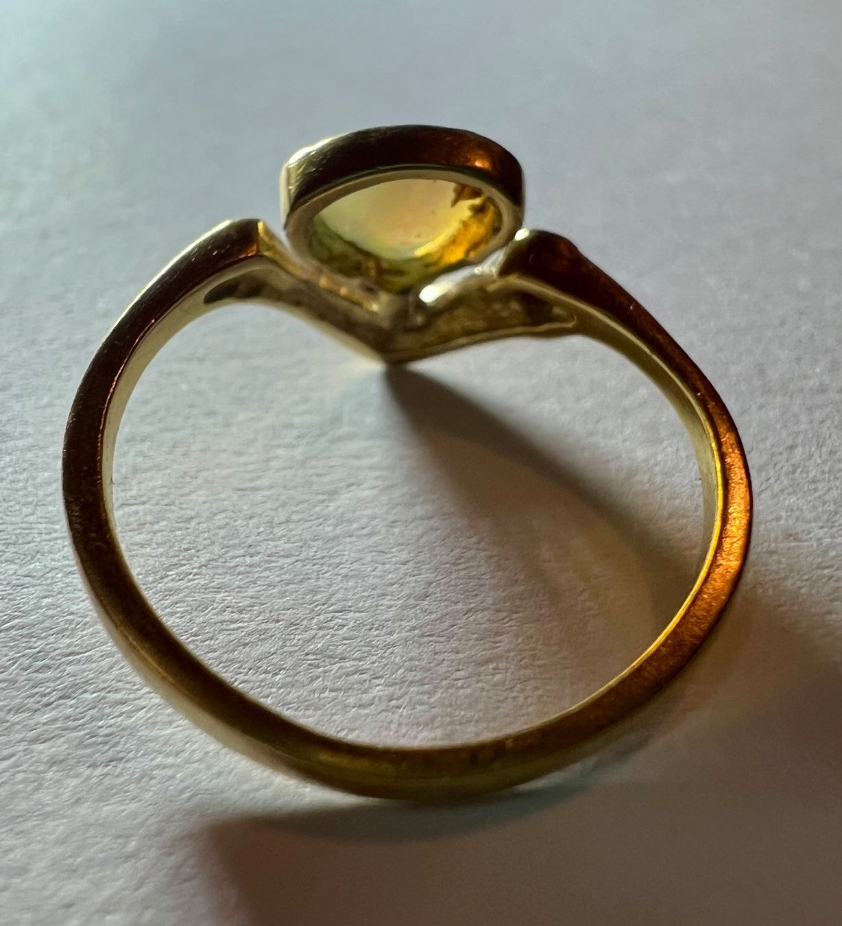 Anelli: Gold-Ring 18 K mit Opal und Brillant – Usato da Chur venduto da Penting1935 6