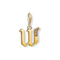 Thomas Sabo Charm Anhänger Buchstabe W mit Steinen