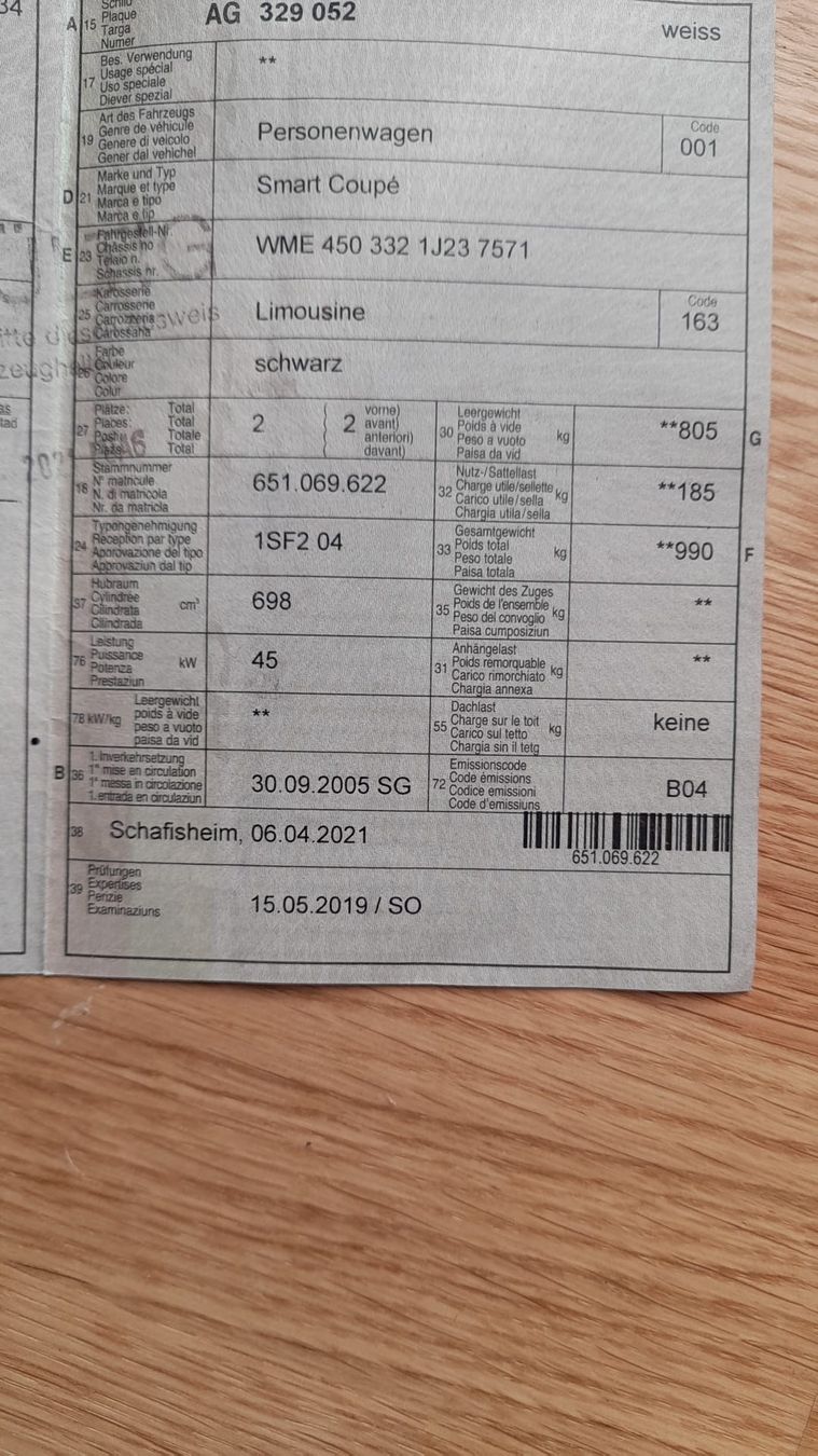 Smart Autos: Smart 2Stk – D'occasion à Othmarsingen par FIXPREIS 4
