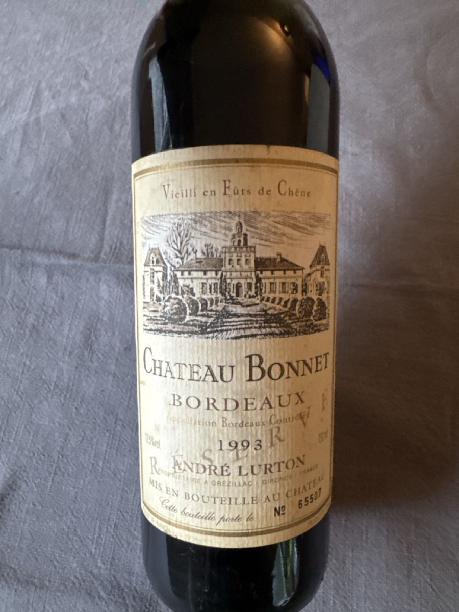 Vino: Chateau Bonnet Bordeaux 1993 Rotwein – Nuovo e nell'imballaggio originale da Dietikon venduto da c.froehlich 1