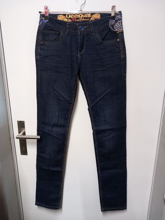 Desigual Stretch Jeans Gr.S bestickt