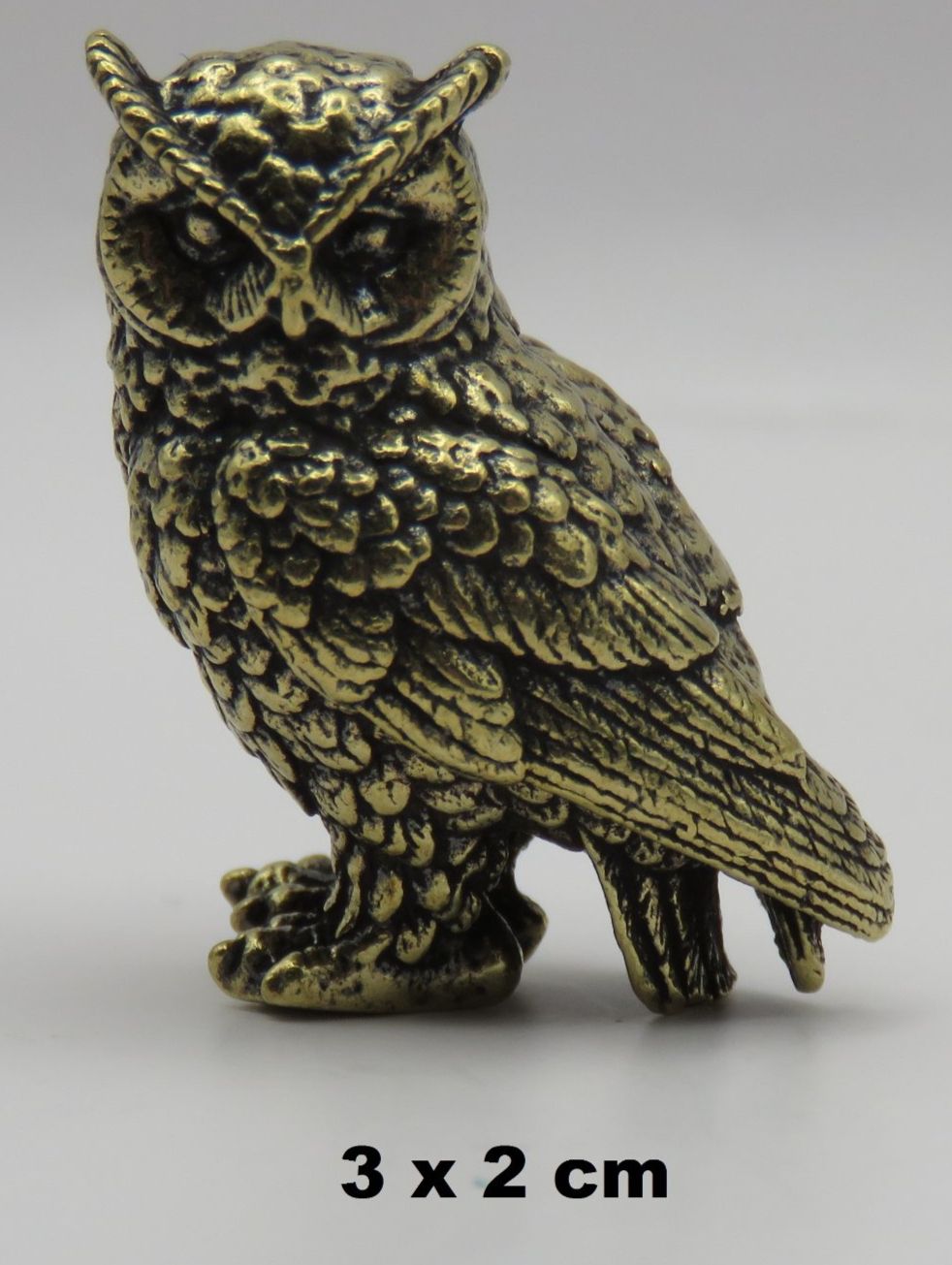Statuette: Süsse - EULE aus Messing - Dekoration - 3x2cm – Nuovo e nell'imballaggio originale da Grenchen venduto da Yamahwildstar16