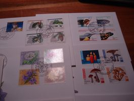 Pro Juventute FDC 1986-1995, 10 Belege