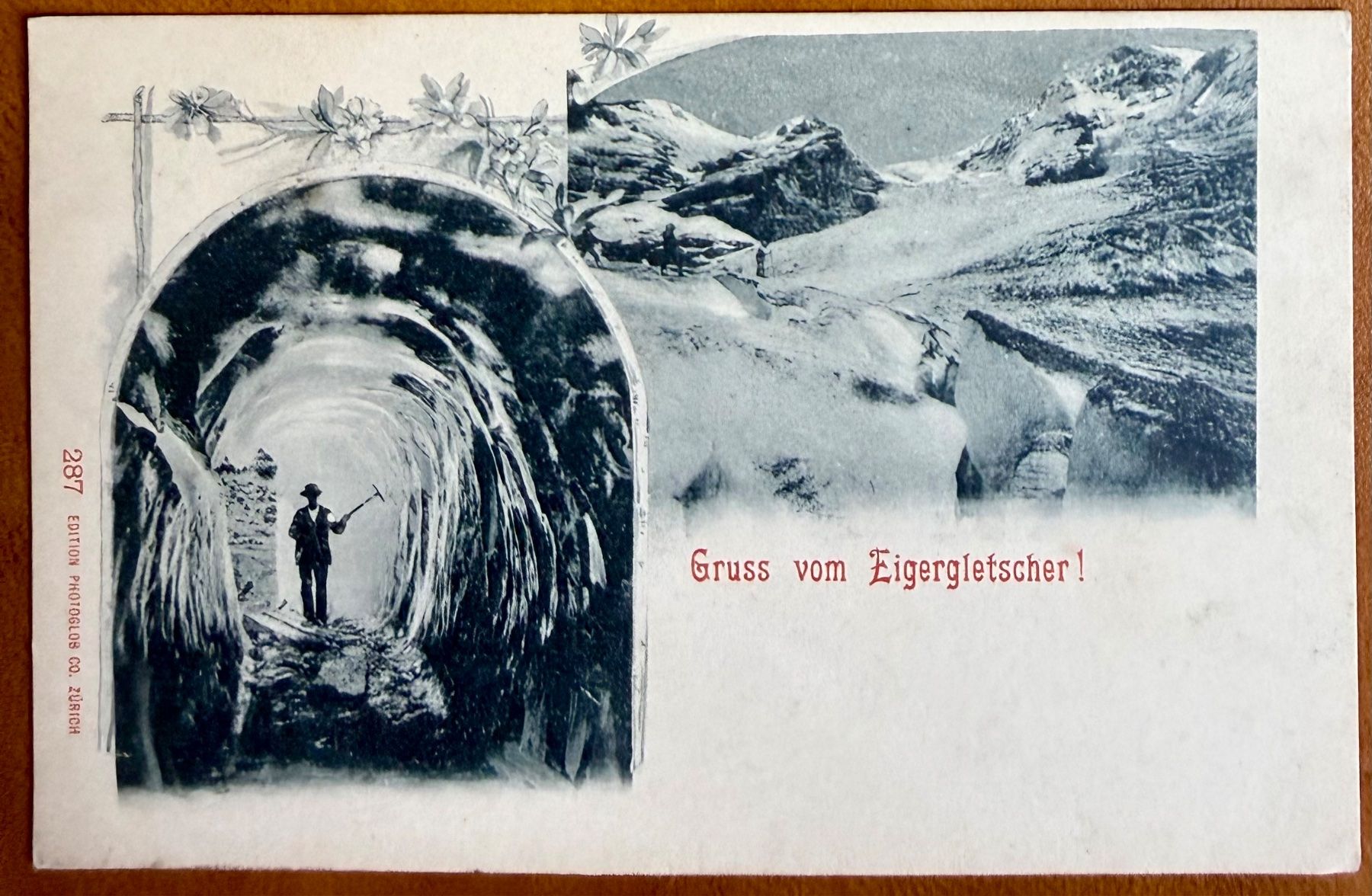 Cartoline postali: Jungfrau - Eigergletscher - Litho Antik – Usato da Lutry venduto da Ediego