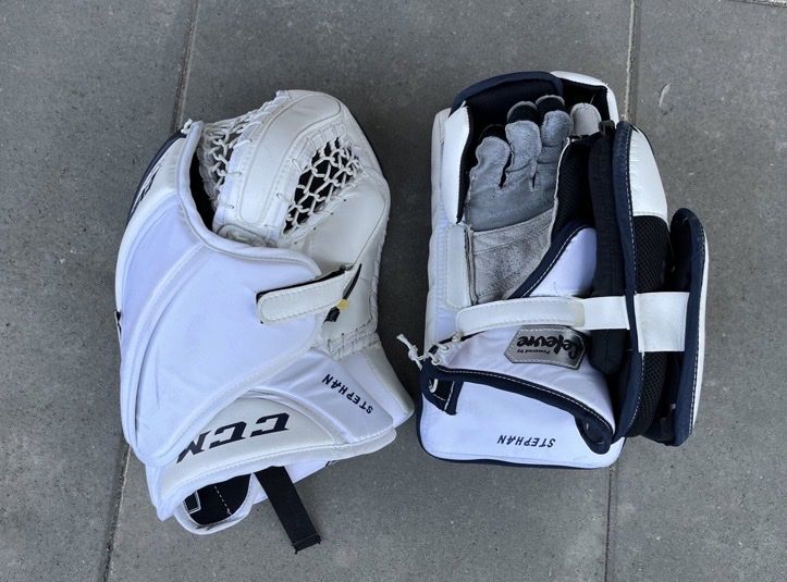Protezioni & Imbottiture: Original EVZ Goaliematerial Tobias Stephan Eishockey CCM – Nuovo (secondo la descrizione) da Kallnach venduto da Chaesi89 2