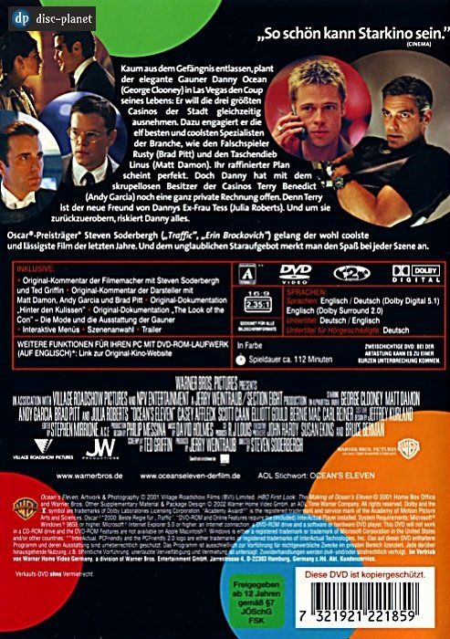 Tutti i DVDs: DVD - Ocean's Eleven (2001) – Usato da Embrach venduto da disc-planet 1
