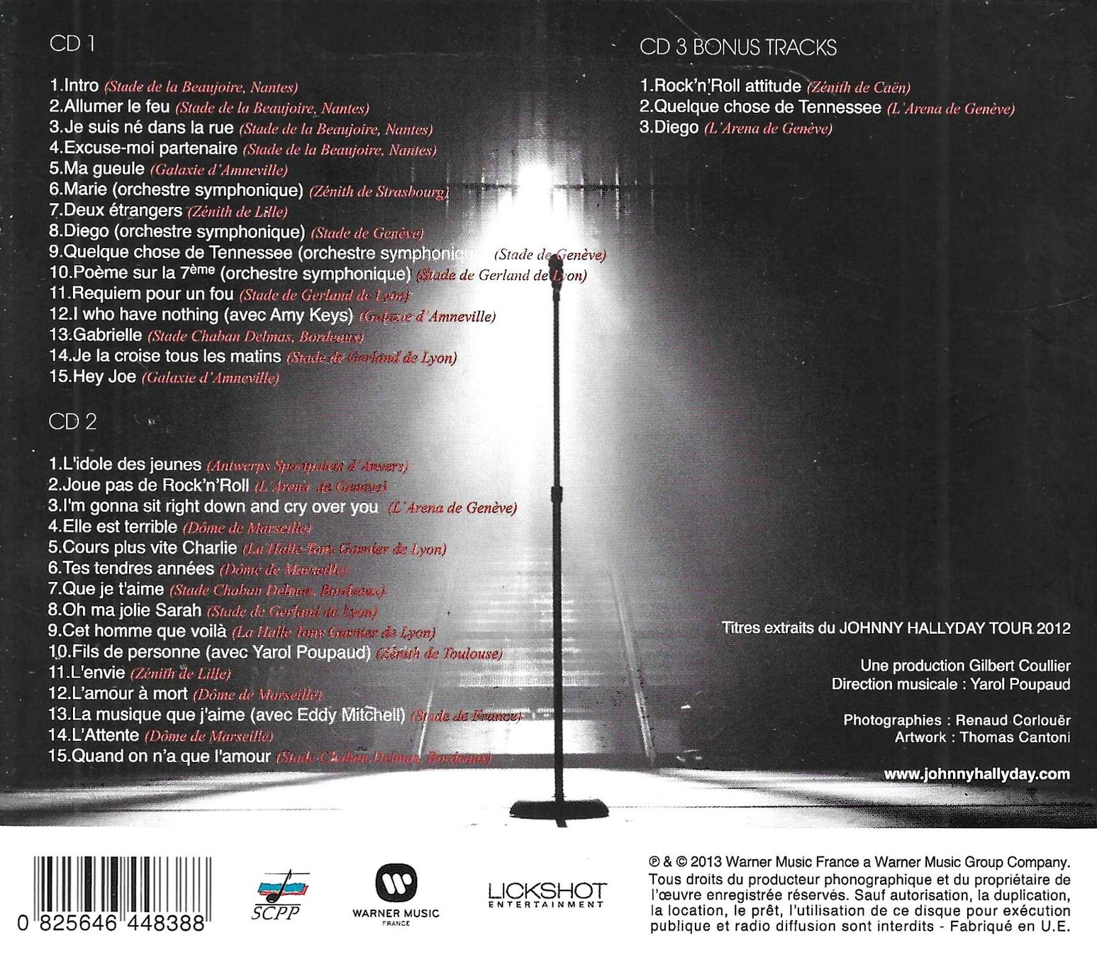 CDs: Johnny Hallyday 2 CD's Digipack - On Stage – Gebraucht aus Savagnier von Ne2065 1