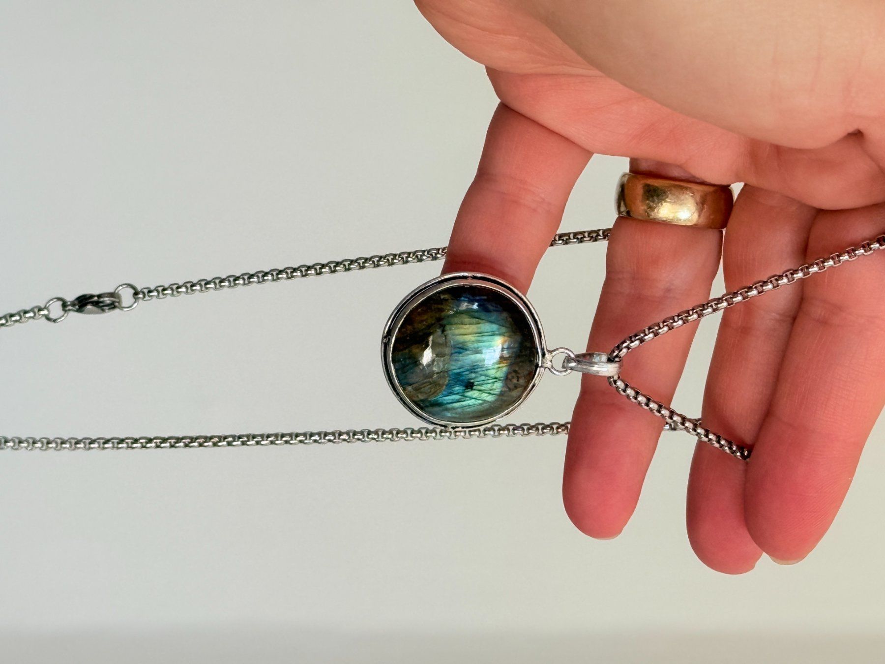 Catenine: Collier labradorite, élégant et tendance ✨ – Nuovo e nell'imballaggio originale da Genève venduto da AWWA 9