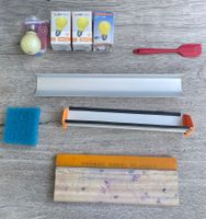 Diverses Siebdruckmaterial