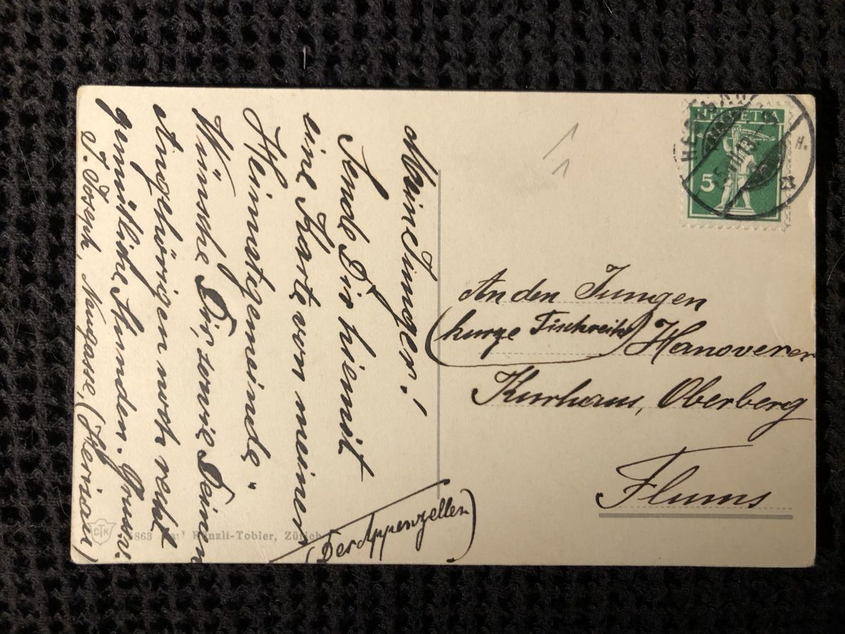Cartoline postali: Ansichtskarte Herisau – Usato da Näfels venduto da fritzjk 1