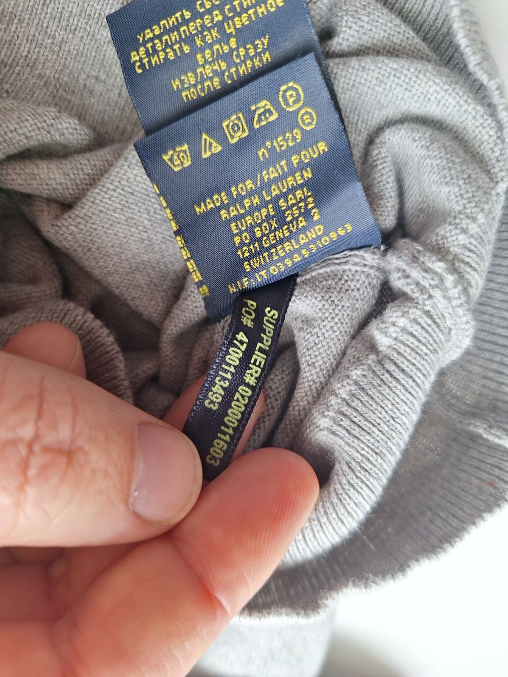 Ralph Lauren Pullover & Sweatshirts: Polo Ralph Lauren Pullover, Gr. S, Beige Grau, Neuwertig – Neu (gemäss Beschreibung) aus Münchenbuchsee von Salezm 5
