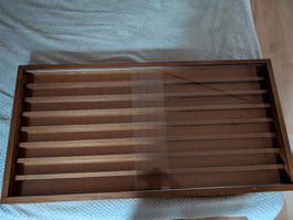 Holz-Vitrine / für Spur N