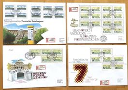 Deutschland ATM -1981-82 -93 Grossbriefe