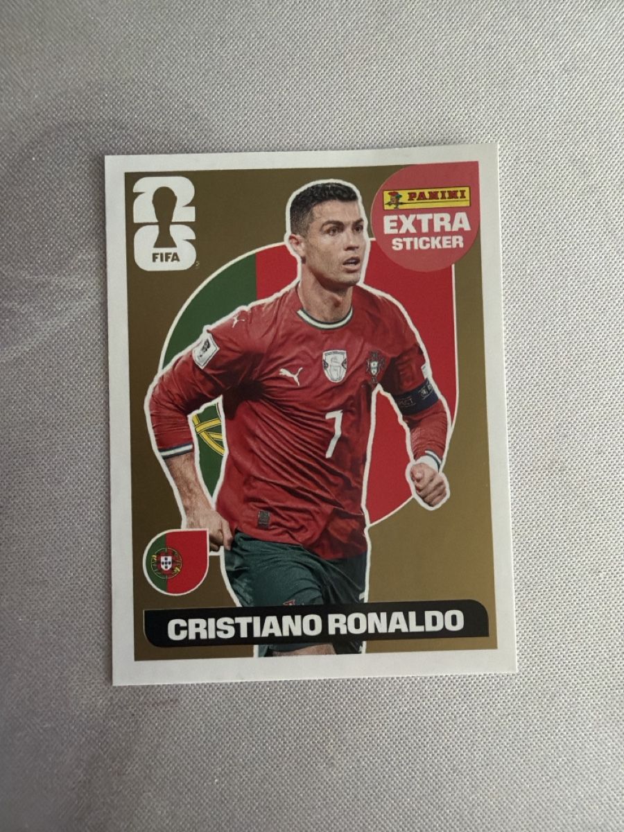 Sticker: Panini Extra Gold sticker Christiano Ronaldo – Nuovo e nell'imballaggio originale da Widnau venduto da joe_s5jr