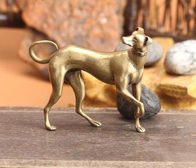 Statuette: Hund Windhund aus Messing – Nuovo (secondo la descrizione) da Uerkheim venduto da Kaufoption
