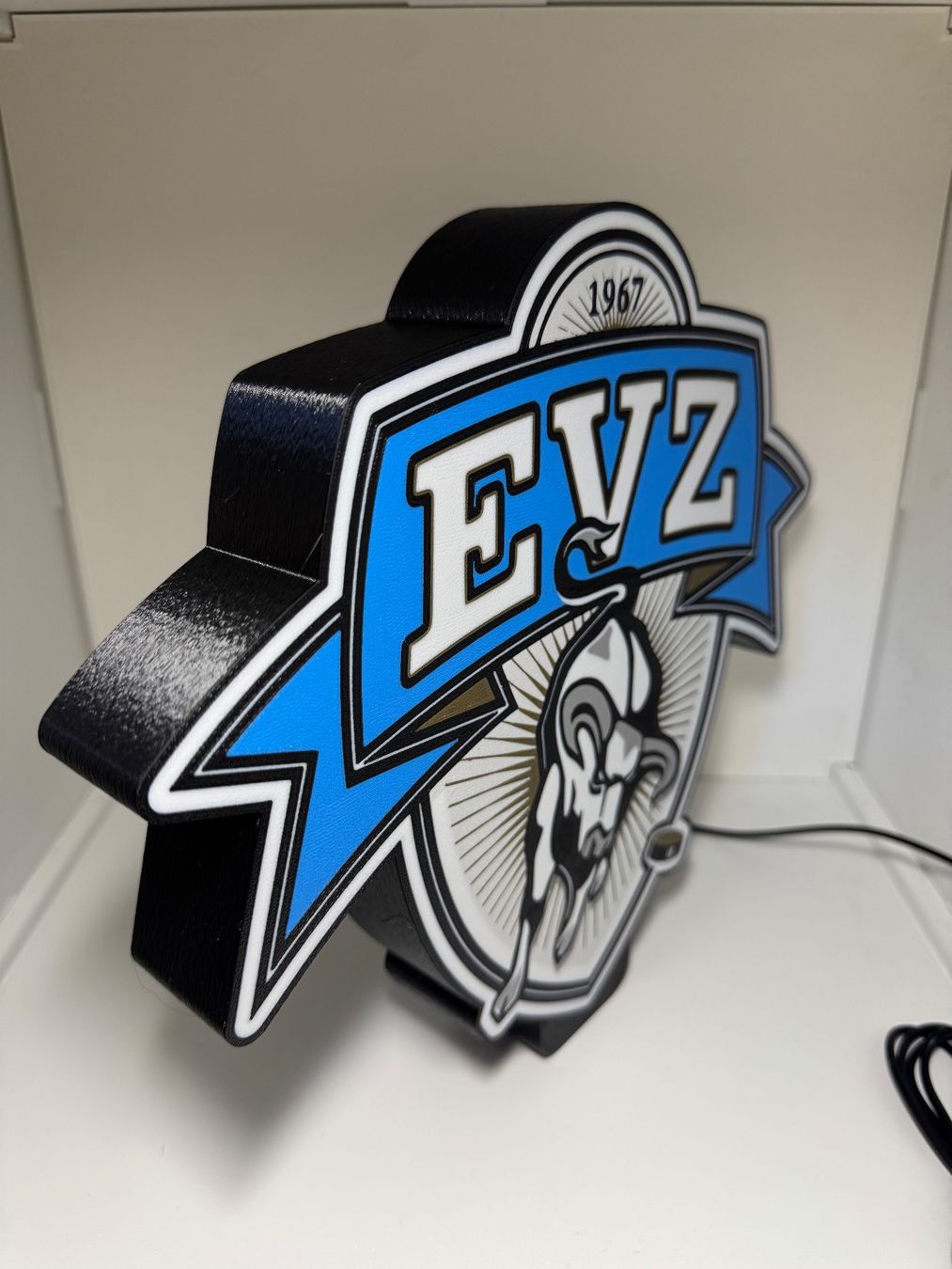 Lampen: Lightbox lumière led Hockey EVZ ZOUG – Neu (gemäss Beschreibung) aus Vicques von PAMB3D 3