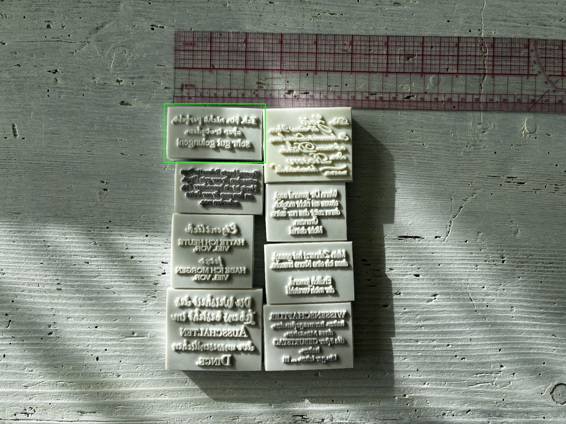 Stempel: LaBlanche Stempel Spruch '...perfekt' 1-teilig – Gebraucht aus Glattfelden von Qwerasdf 2