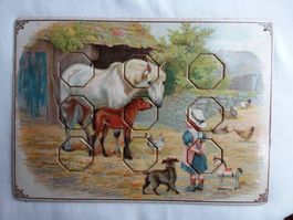 Antikes Puzzle Mathematik Spiel ca 1900