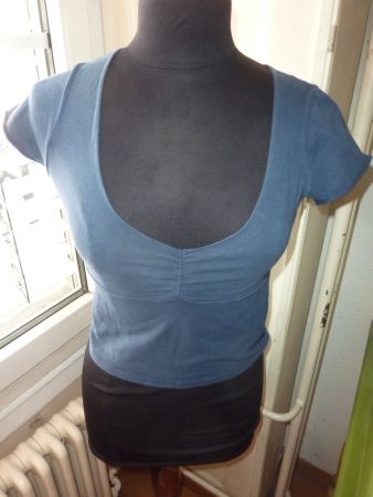 t-shirt coton M bleu BRENDY MELVILLE femme ACTION