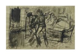 Rodolphe Bolliger (1878-1952) Maler - Original-Zeichnung