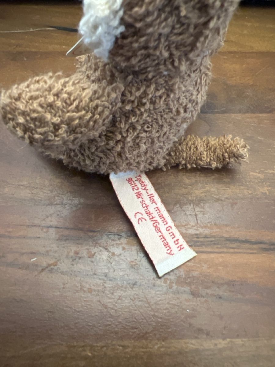 Teddy Hermann Giocattoli: Hermann Teddy 2000 Plüschtier kleiner mini Affe – Nuovo (secondo la descrizione) da Altdorf UR venduto da JanAil 1